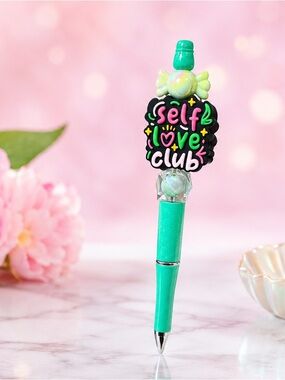 Self Love Club Green Decorative Ballpoint Pen